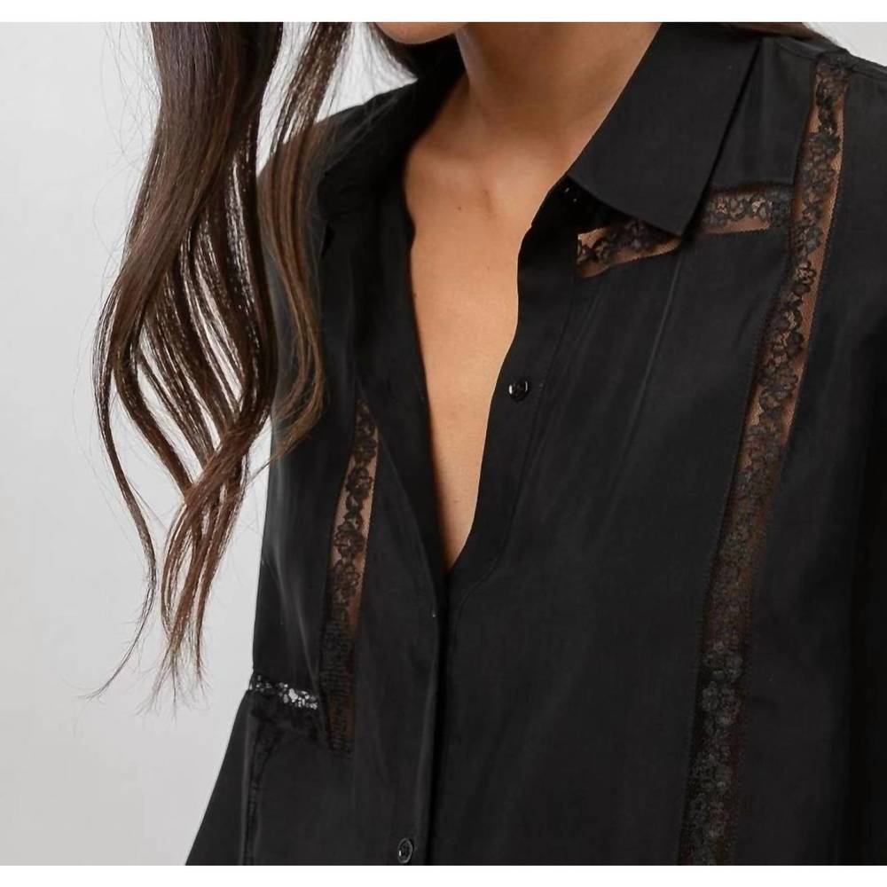 NEW RAILS mona blouse in black - Picture 3 of 5
